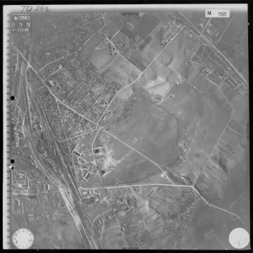 Аэрофотоснимок Люфтваффе 1943 года: Минск, железная дорога и окраины